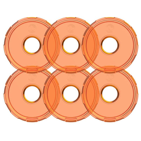 KC HiLiTES Cyclone V2 LED - Replacement Lens - Amber - 6-PK