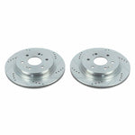 Power Stop 19-20 Chevrolet Silverado 1500 Rear Evolution Drilled & Slotted Rotors - Pair