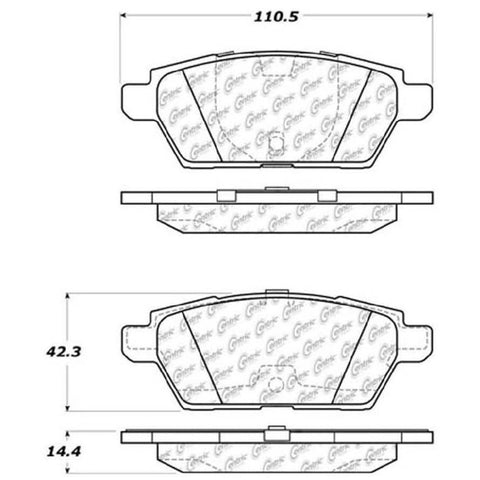 StopTech Street Touring 06-07 Mazdaspeed 6 Rear Brake Pads