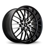 Konig Lace 17x7 10x110/115 ET40 Black/Machine Spoke