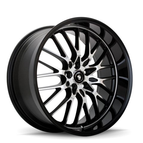 Konig Lace 17x7 10x110/115 ET40 Black/Machine Spoke