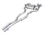 AWE SwitchPath Catback Exhaust for BMW G8X M3/M4 - Chrome Silver Tips