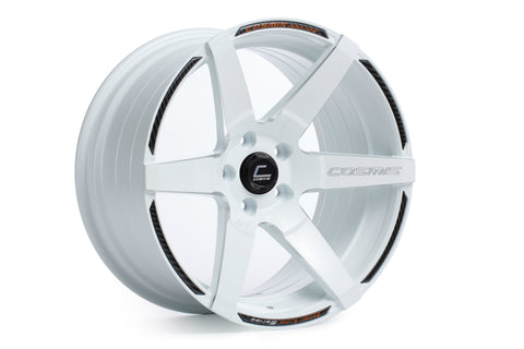 Cosmis Racing S1 White w/ Milled Spokes 18x10.5 +5mm 5x114.3 Wheel