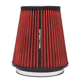 Spectre HPR Conical Air Filter 6in. Flange ID / 7.719in. Base OD / 8.5in. Tall - Red