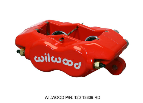 Wilwood Caliper-Forged DynaliteI-Red 1.38in Pistons .81in Disc