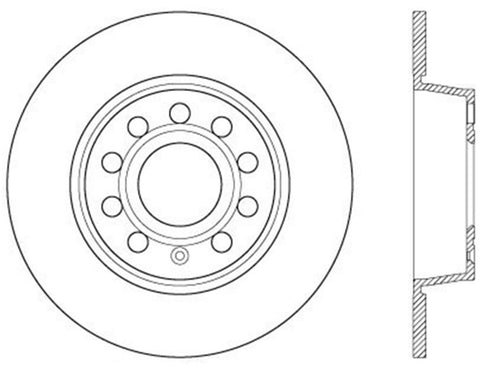 StopTech Slotted & Drilled Sport Brake Rotor