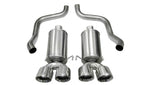 Corsa 2009-2013 Chevrolet Corvette C6 6.2L V8 Polished Xtreme Axle-Back Exhaust