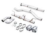 AWE Subaru BRZ/ Toyota GR86/ Toyota 86 Track Edition Cat-Back Exhaust- Chrome Silver Tips