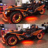 Oracle LED Illuminated Wheel Rings - ColorSHIFT - 15in. - ColorSHIFT No Remote