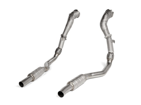 Akrapovic 2020 Audi RS6 Avant (C8) DownPipe (SS) w/Link Pipe Set (Does Not Fit w/L-AU/SS/6)