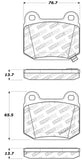 StopTech Performance ST-22 2-Piston Rear Caliper Brake Pads