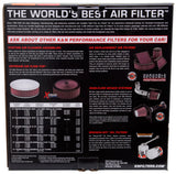 K&N Replacement Drop In Air Filter - 14in OD / 12in ID / 5in H w/Inner Wire