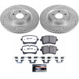 Power Stop 14-18 Audi A6 Rear Z26 Street Warrior Brake Kit