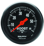Autometer Z Series 52mm 0-60 PSI Mechanical Boost Gauge