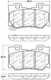 StopTech Performance 08-09 Infiniti FX50/G37 Rear Brake Pads