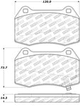 StopTech Street Touring 02-07 350z/G35 w/ Brembo Front Brake Pads