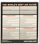 K&N Universal Rubber Filter Round Tapered 4.625in Top OD x 5in Base OD x 4in H