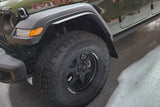 Rally Armor 19-25 Jeep JT Gladiator (Mojave/Rubicon) Black Mud Flap w/Metallic Black Logo