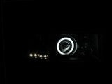 ANZO 1994-2001 Dodge Ram Projector Headlights w/ Halo Black