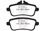 EBC 14+ Mercedes-Benz CLA45 AMG 2.0 Turbo Redstuff Rear Brake Pads