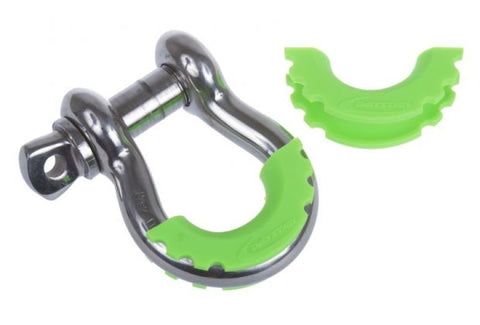 Daystar D-Ring Shackle Isolator Fluorescent Green Pair