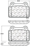 StopTech Performance 08+ Mitsubishi Evolution X Rear Brake Pads