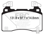 EBC 14+ Chevrolet Corvette Stingray (C7) 6.2 (Z51 Performance Package) Bluestuff Front Brake Pads