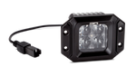 Body Armor 4x4 Cube LED Lights Flush Mount Pair Spot Beam with Wiring Harness