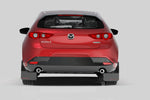 Rally Armor 19-24 Mazda3 Hatchback Black UR Mud Flap w/Red Logo