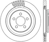 StopTech 2015 Ford Mustang GT w/ Brembo Brakes Left Rear Slotted Brake Rotor