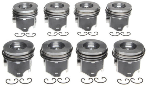 Mahle OE Ford 6.0L Diesel w/ Reduced Compression Distance by .010 Piston Set (Set of 8) w/ .02 Rings