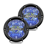 Rigid Industries 360-Series 4in LED Off-Road Drive Beam - Blue Backlight (Pair)