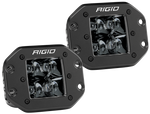 Rigid Industries D2 - Midnight Edition Flush Mount Spot Lights