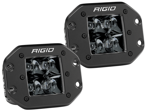 Rigid Industries D2 - Midnight Edition Flush Mount Spot Lights