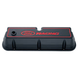 Ford Racing Logo Die-Cast Black Valve Covers