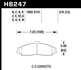 Hawk 2008-2009 Cadillac XLR Platinum HPS 5.0 Front Brake Pads