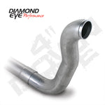 Diamond Eye DWNP 4in TB SGL W/ HX40 FLANGE AL DODGE 5.9L 2500/3500 89-93 2X4 ONLY
