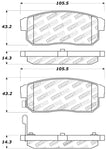 StopTech Performance 04-07 RX-8 Rear Pads