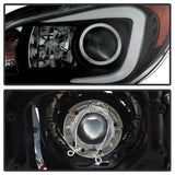 Spyder Subaru WRX 06-07 Projector Headlights - HID Model Only - Black PRO-YD-SWRX06-HID-LBDRL-BK