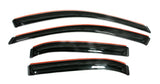 AVS 13-18 Nissan Pathfinder Ventvisor In-Channel Front & Rear Window Deflectors 4pc - Smoke