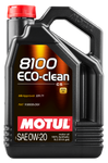 Motul 5L Synthetic Engine Oil 8100 0W20 Eco-Clean