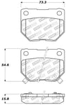 StopTech Performance 06-07 Subaru Impreza WRX (Exc STi) Rear Brake Pads