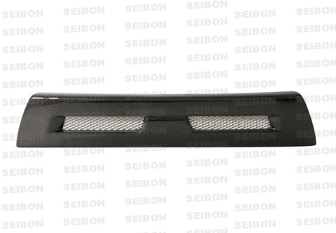 Seibon 08-12 Mitsubishi Lancer Evo X Shaved Emblem Carbon Fiber Front Grill does not fit MR model