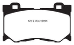 EBC 08-13 Infiniti FX50 5.0 Redstuff Front Brake Pads