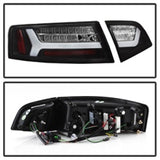 Spyder 09-12 Audi A6 LED Tail Lights - Black (ALT-YD-AA609-LED-BK)