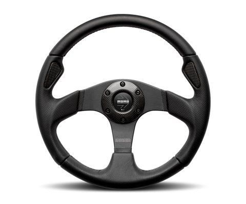 Momo Jet Steering Wheel 350 mm -  Black AirLeather/Black Spokes