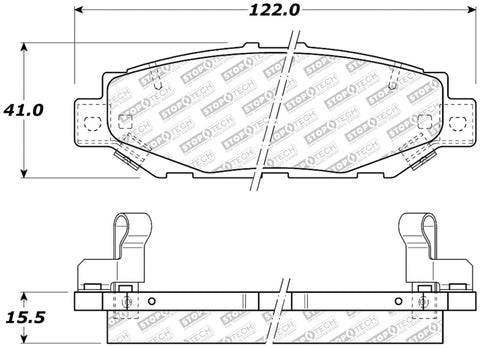 StopTech 92-00 Lexus GS300 Street Select Rear Brake Pads