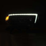 AlphaRex 10-13 Toyota 4Runner NOVA LED Proj Headlights Plank Style Alpha Black w/Seq Signal/DRL