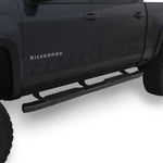 Lund 2019 Chevrolet Silverado 1500 Crew Cab 5in Oval Curved SS Nerf Bars - Black