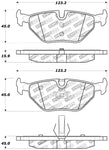 StopTech Performance 01-02 BMW Z3 / 03-09 Z4 / 10/90-07 3 Series / 99-09 Saab 9-5 Rear Brake Pads